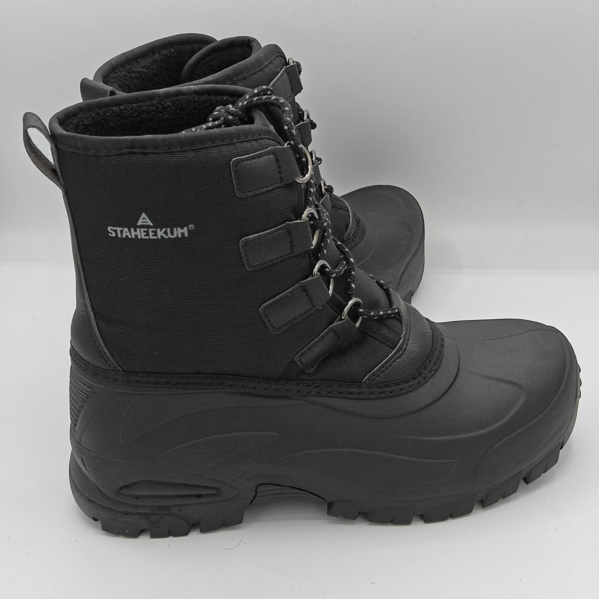 Staheekum Men's "Snow Boot" Rated -20 Degrees Waterproof Rubber Shell (Black)