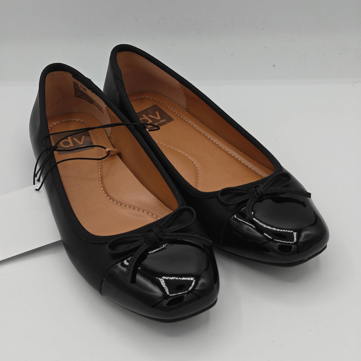 DV by Dolce Vita Women's Moxy Black / Tan Ballet Flats Pick Size