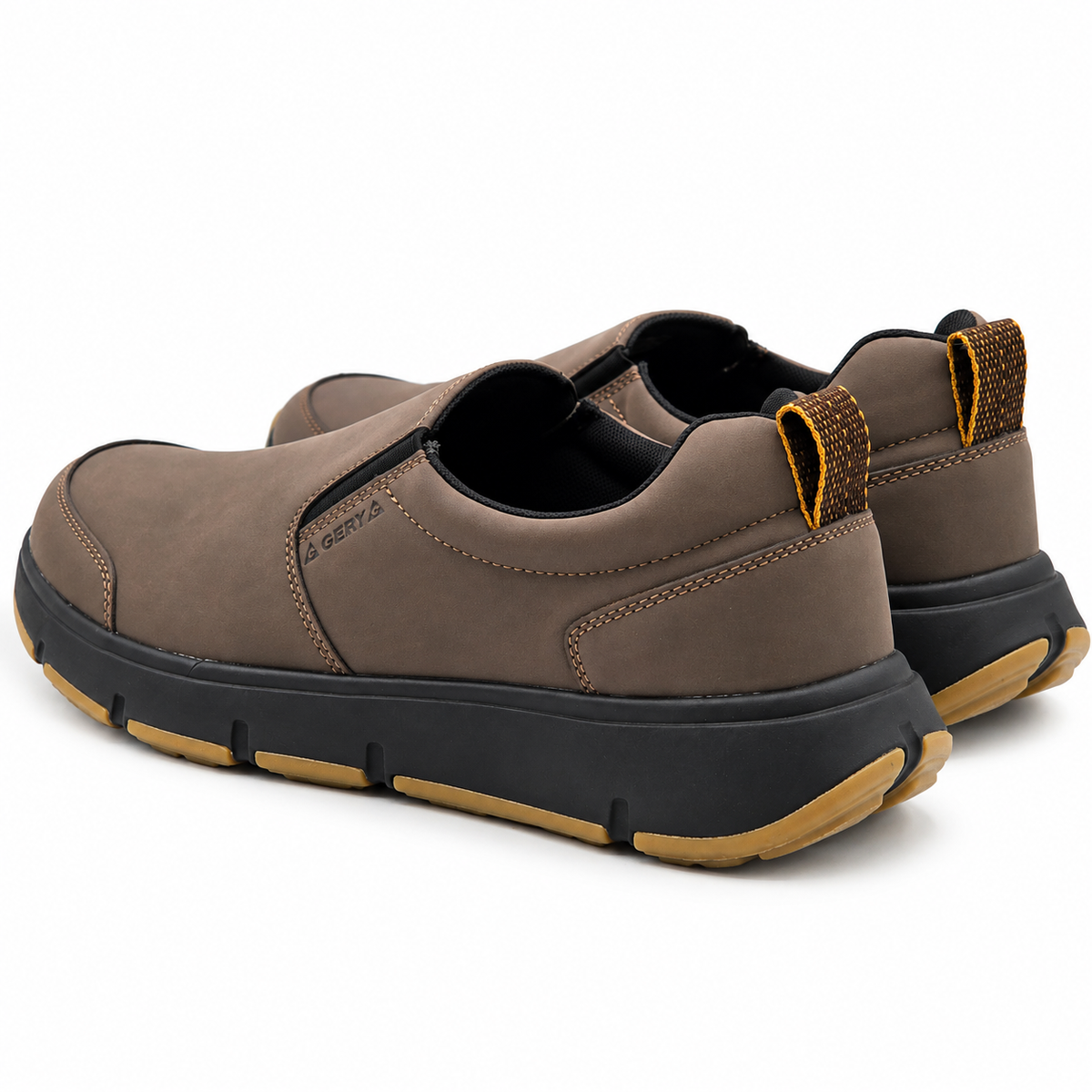 Gerry MOC II Slip On Shoes Men Brown Lightweight Cushioned Casual Pick Size