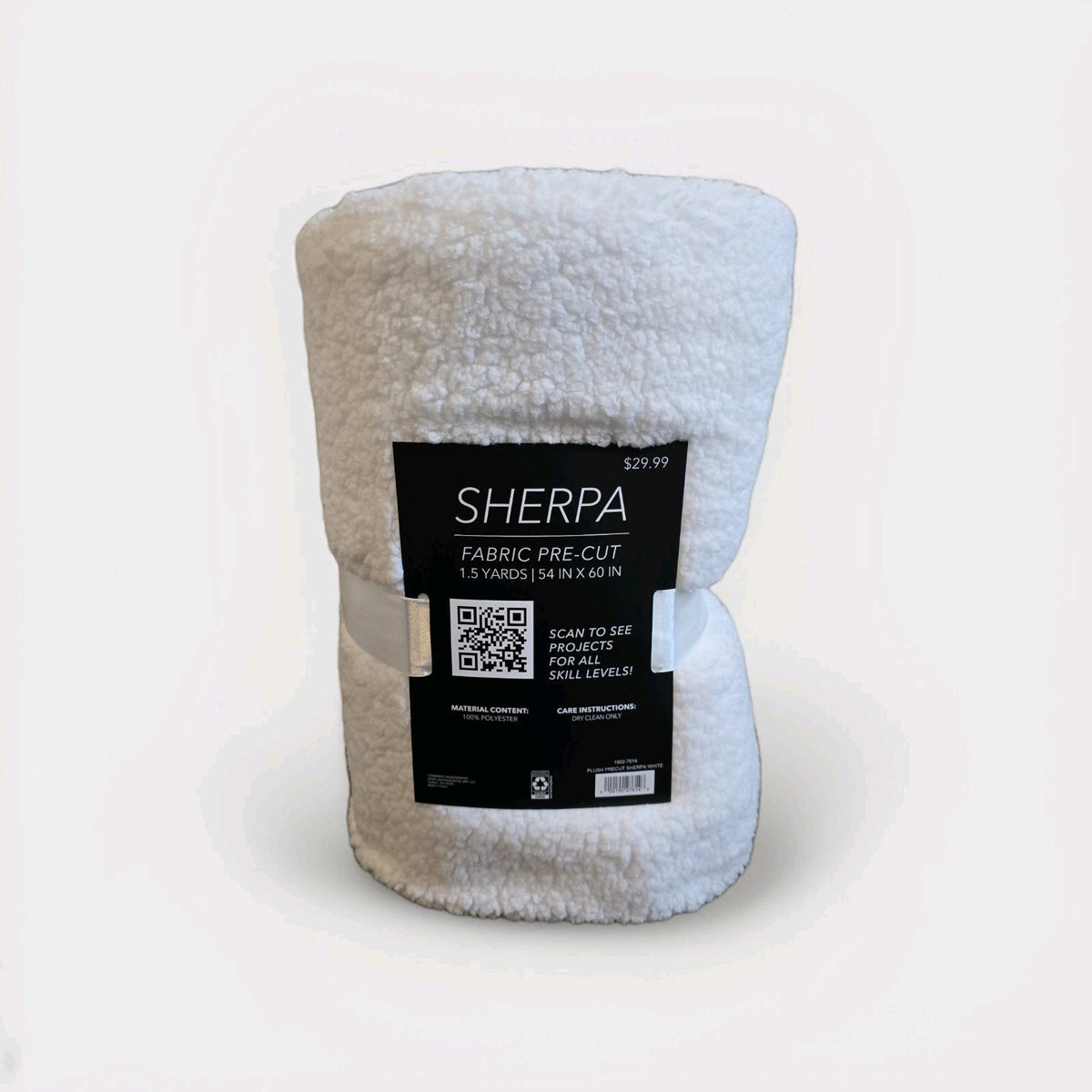 SHEPRA Fabric Pre-Cut 1.5 Yrd | 54IN  60IN White Retails 29.99