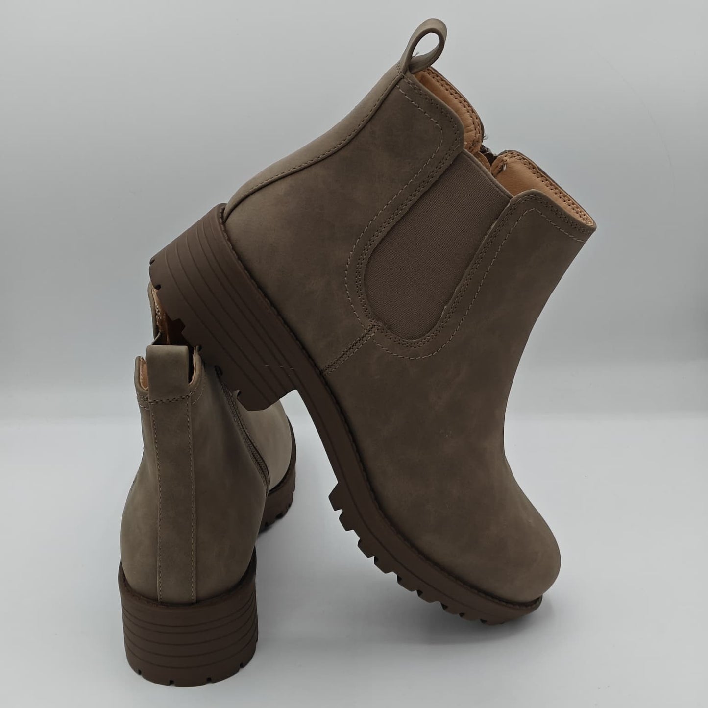 Buffalo David Bitton Anna Boots Women's Brown Pull On Memory Foam Comfort