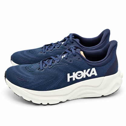 HOKA Arahi 8 Men's 12 D Varsity Navy White H-Frame Stability Road Running Shoes