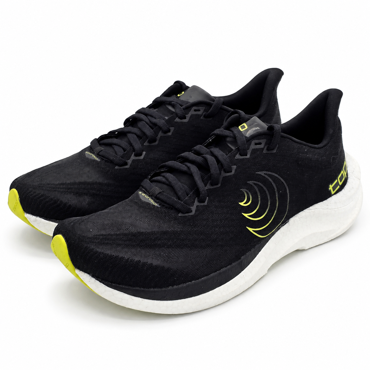 Topo Athletic Cyclone 3 Men's Size 9 Black/Lime Lightweight Road Running Shoes