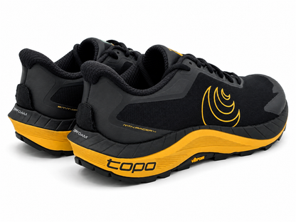 Topo Athletic MTN Racer 4 Men's Trail Running Shoes Black Yellow Size 9
