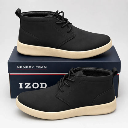 IZOD Palmer Chukka Boots Faux Leather Lace Up Casual Comfort Men's Pick Size