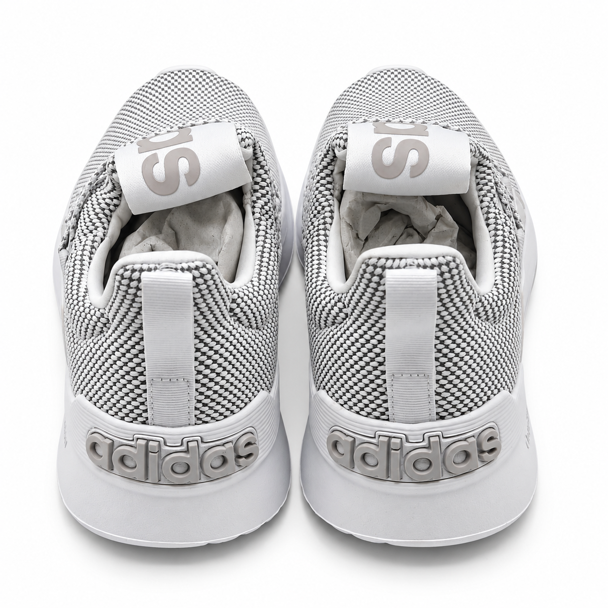 adidas Lite Racer Adapt 5.0 Men's US 8 White Grey Cloudfoam Slip-On Shoes HP6466