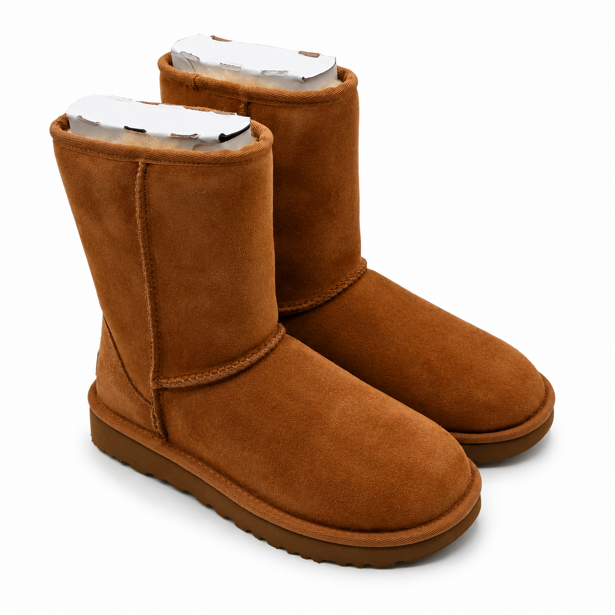 UGG Classic Short II Chestnut Suede Sheepskin Boots Women's Size 6 1016223