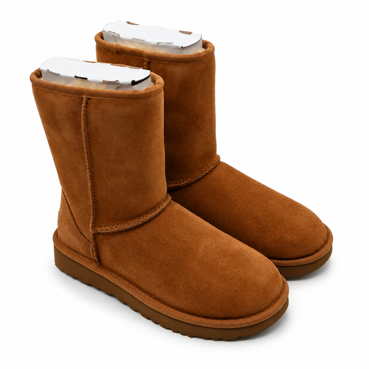 UGG Classic Short II Chestnut Suede Sheepskin Boots Women's Size 6 1016223