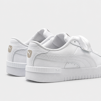 PUMA Court Sneakers Women's White Gold Retro Tennis Casual Walking Shoes Pick Sz