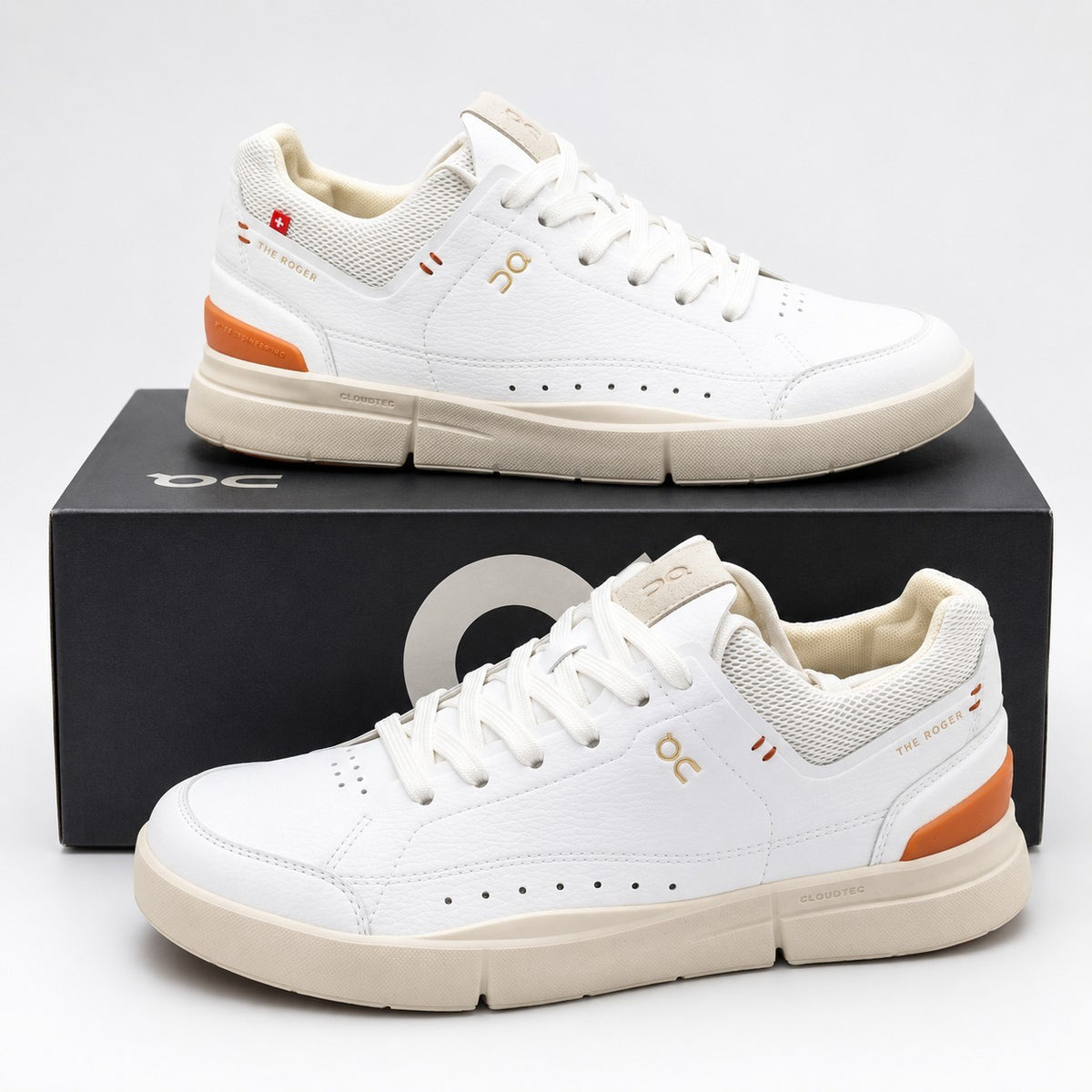 On The Roger Centre Court Sneakers White Sienna Tennis Shoes Women's Size 7