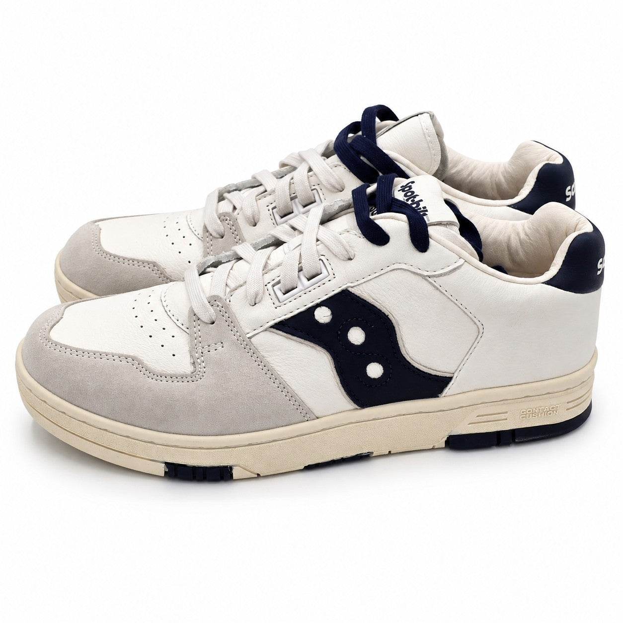 Saucony Spot-Bilt Sonic Low Men's 11 Women's 12.5 Leather Retro Sneakers Beige