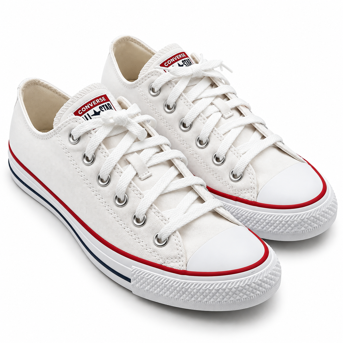 Converse Chuck Taylor All Star Men 8.5 White Low Top Canvas M7652C Shoes Retro