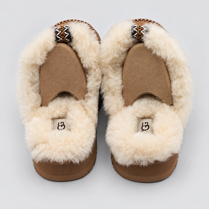 UGG Disquette Alpine Slippers Women US 9 EU 40 Chestnut Suede Platform 1158260