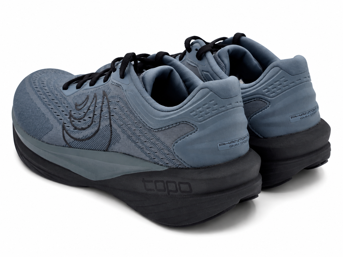 Topo Athletic Phantom 4 Men's Size 9 Stone Black Cushioned Road Running Shoes