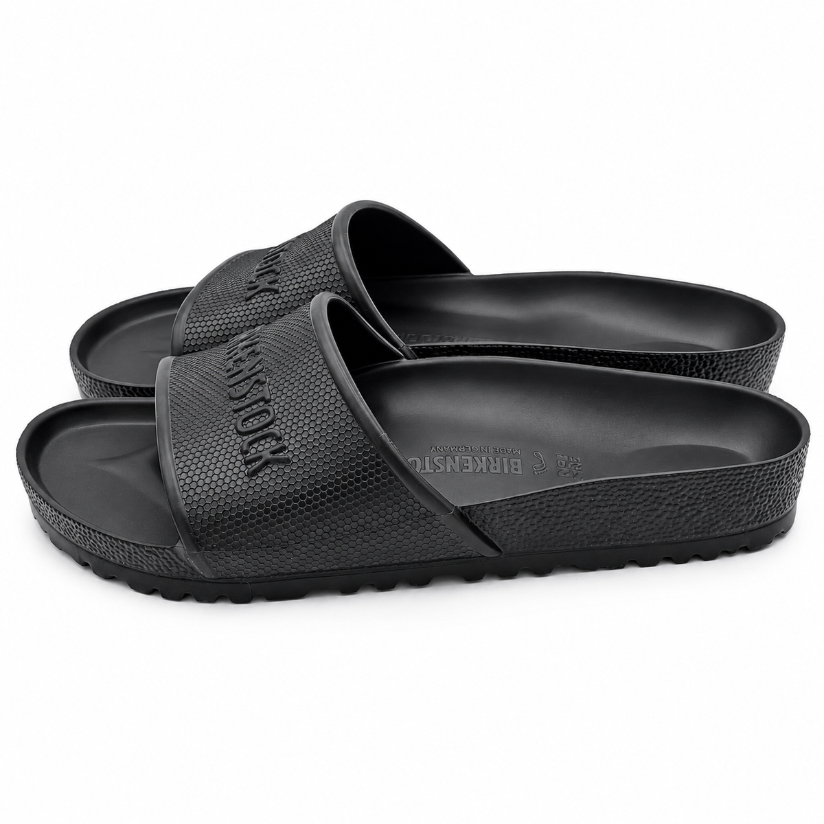 Birkenstock Barbados EVA Slides Men US 9 Women 11 EU 42 Black Sandals 1015398