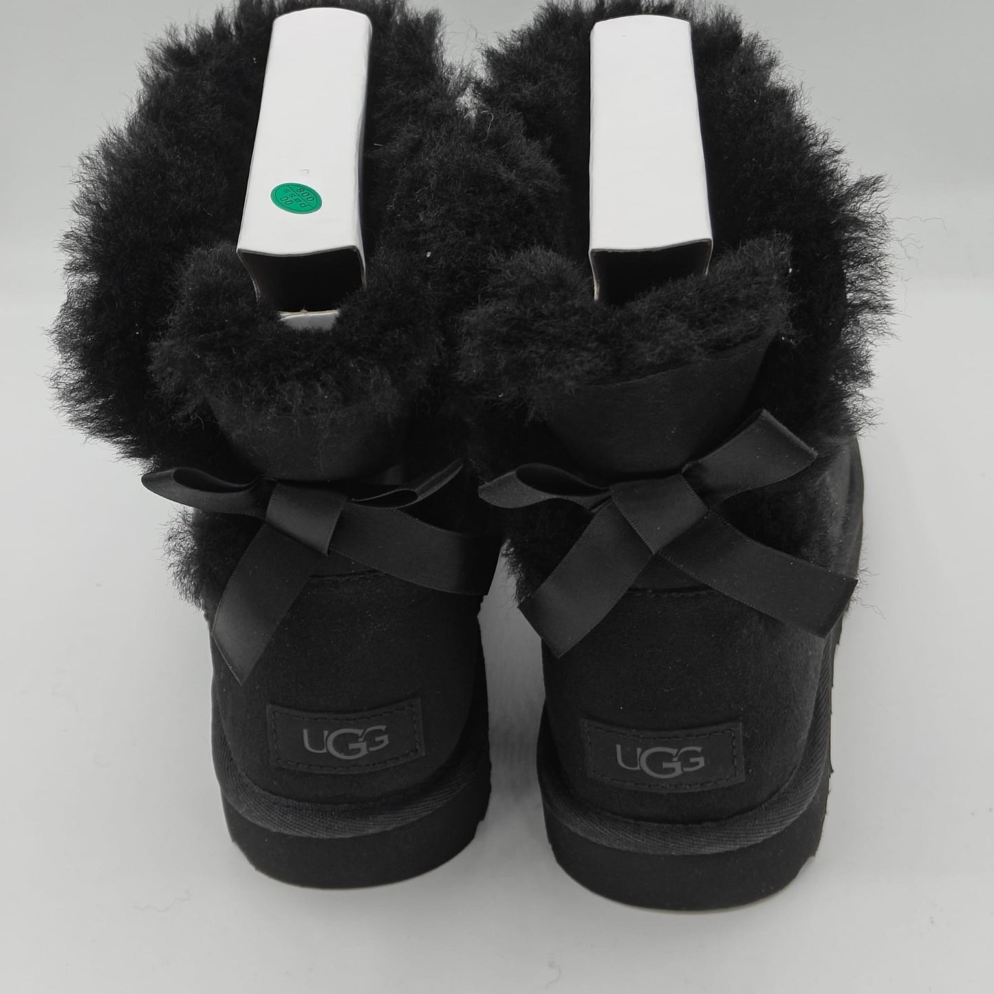 Authentic New UGG brand Women's Mini Bailey Bow II Black Soft Ankle Boots