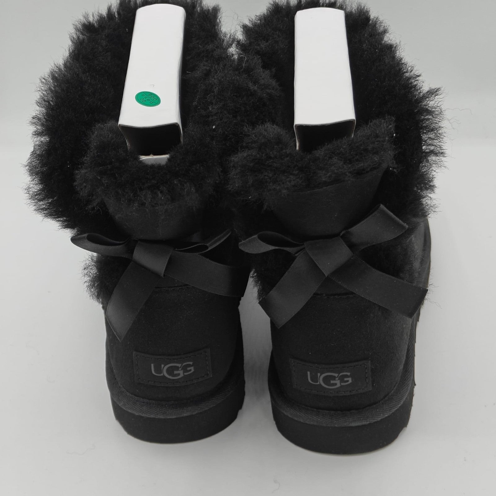 Authentic New UGG brand Women's Mini Bailey Bow II Black Soft Ankle Boots