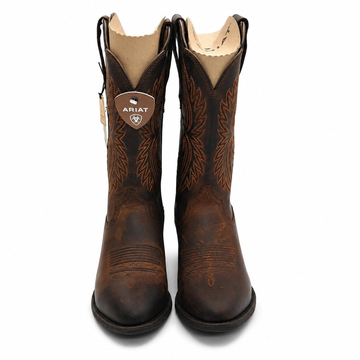 Ariat(R) Heritage R Toe StretchFit Western Cowboy Boots Brown Women's 7 B 10038380
