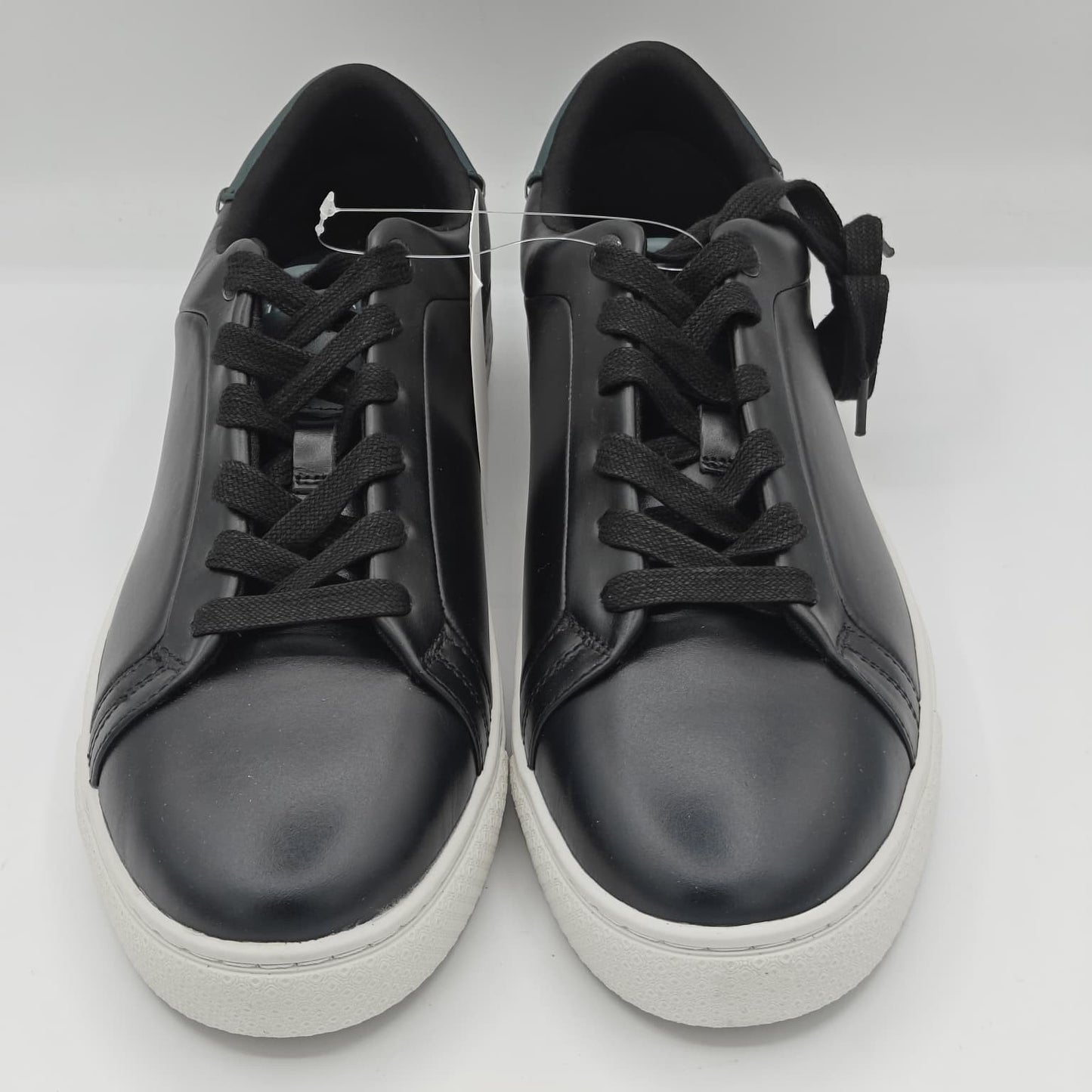 Ted Baker "Robberto" Men's Sophisticated Leather Sneaker (Black / Forest) NEW