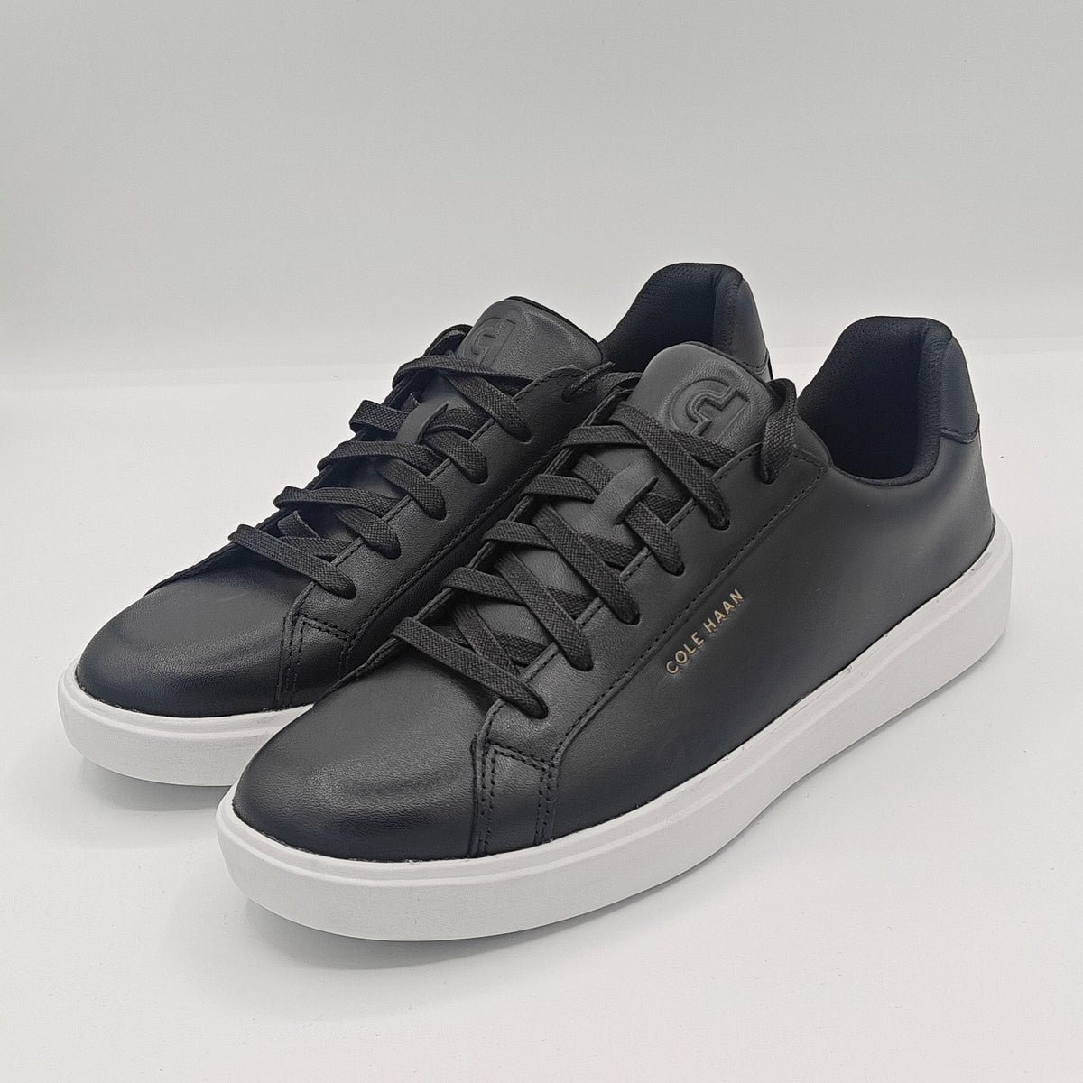 Cole Haan Grand Crosscourt Daily Sneaker Women's Leather Shoes Black\ White
