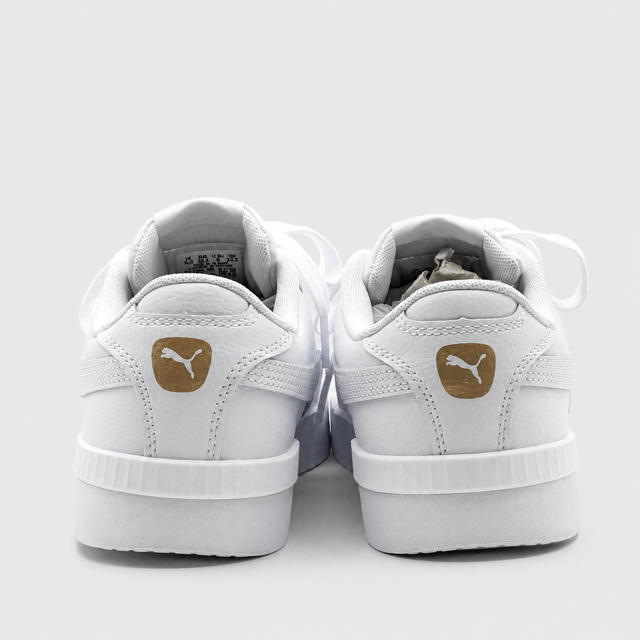 PUMA Court Sneakers Women's White Gold Retro Tennis Casual Walking Shoes Pick Sz
