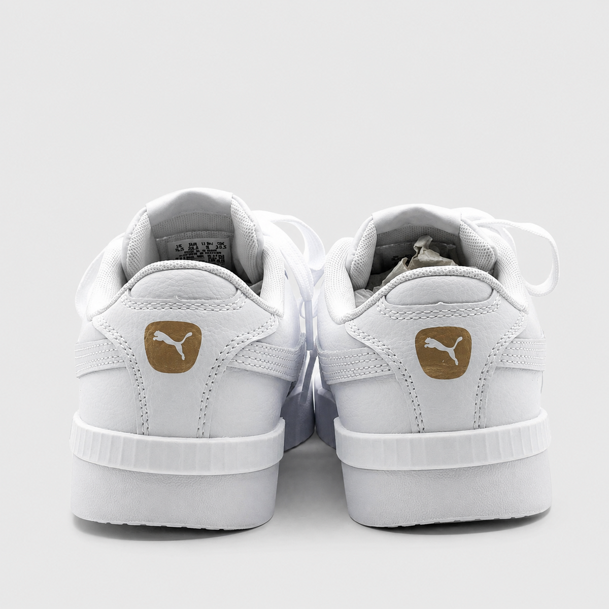 PUMA Court Sneakers Women's White Gold Retro Tennis Casual Walking Shoes Pick Sz