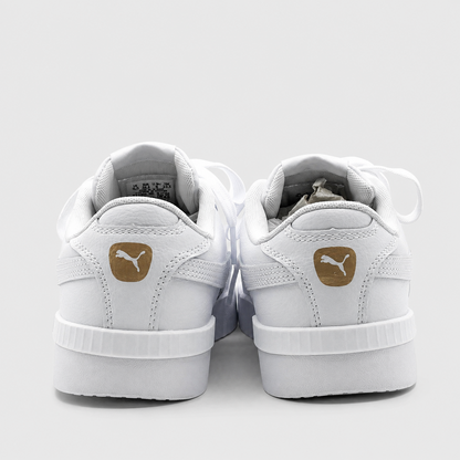 PUMA Court Sneakers Women's White Gold Retro Tennis Casual Walking Shoes Pick Sz