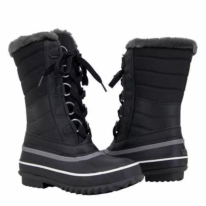 JBU Sabine Ladies' Water Resistant Winter Boot, Black, New in Box