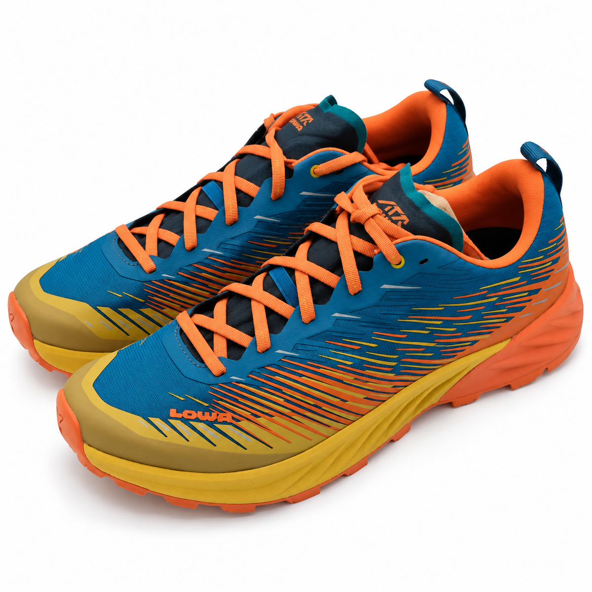 LOWA Amplux Men's US 11.5 Rust Petrol Trail Running Hiking Shoes 310695-4474