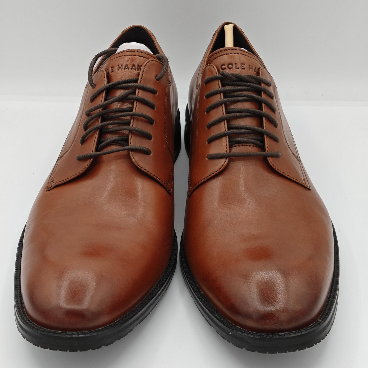 Cole Haan Men's Leather Modern Essentials Plain Toe Oxford Shoe British Tan