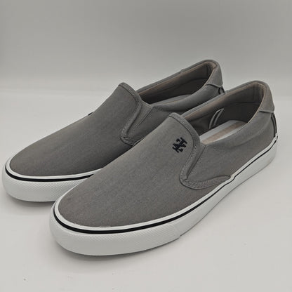 IZOD Men's Sunapee Canvas Slip On Sneakers Lightweight Memory Foam Shoes