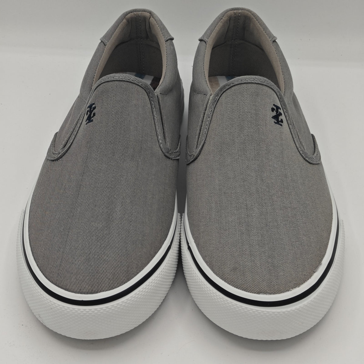 IZOD Men's Sunapee Canvas Slip On Sneakers Lightweight Memory Foam Shoes