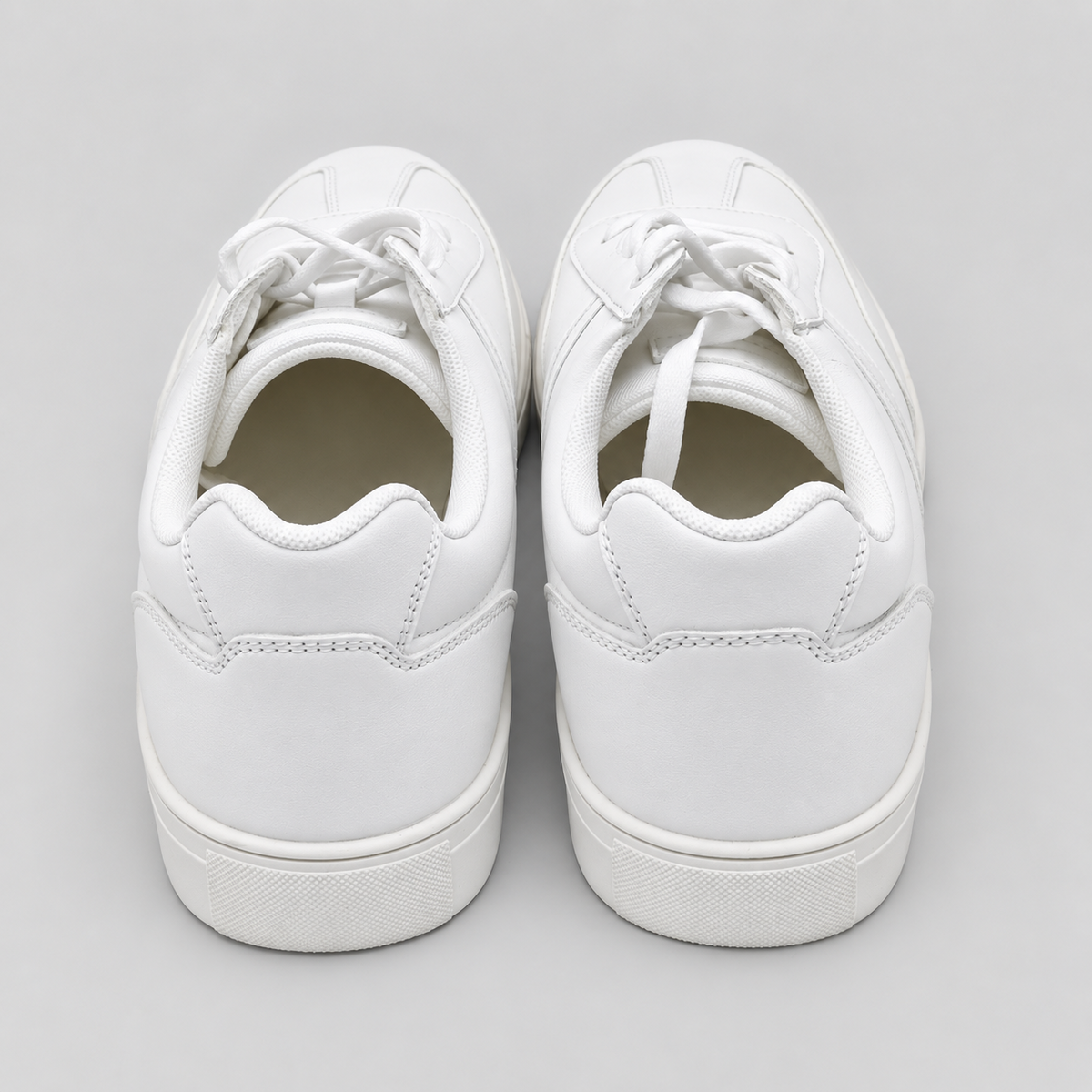 Perry Ellis Portfolio Men's White Sneakers Lace Up Low Top Casual Shoes Pick Siz