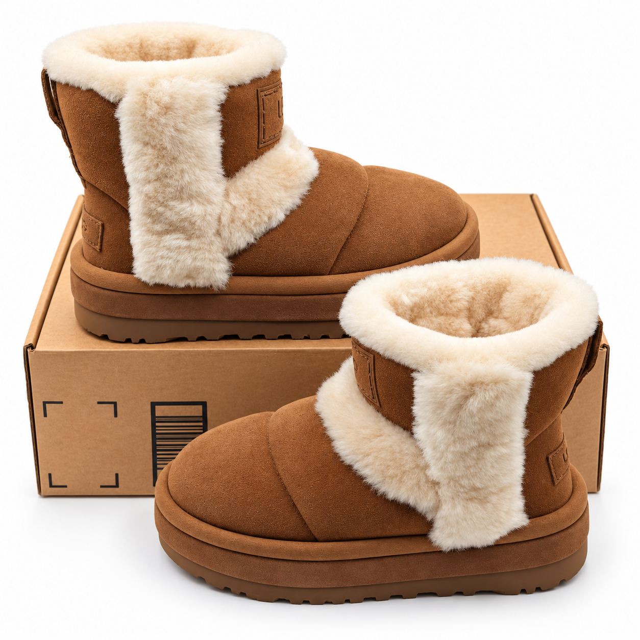 UGG Classic Chillapeak Women's Size 8 Chestnut Suede Shearling Platform Boots