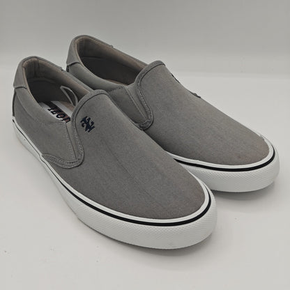 IZOD Men's Sunapee Canvas Slip On Sneakers Lightweight Memory Foam Shoes