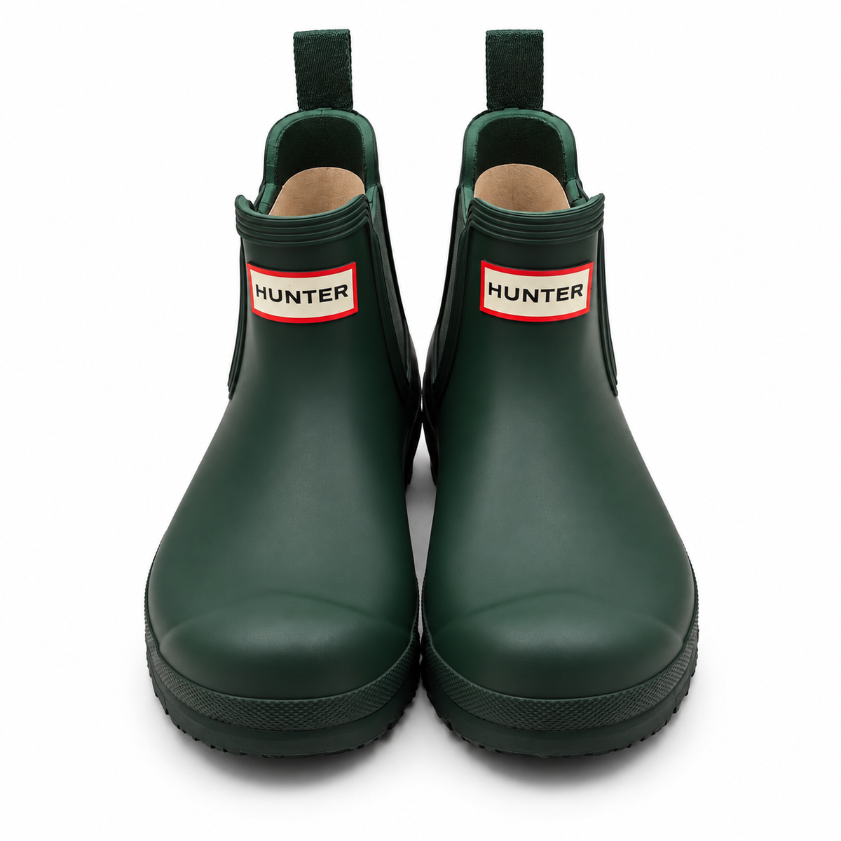 Hunter Original Chelsea Boots Womens 8 Green Waterproof Rubber WFS2078RMA Matte