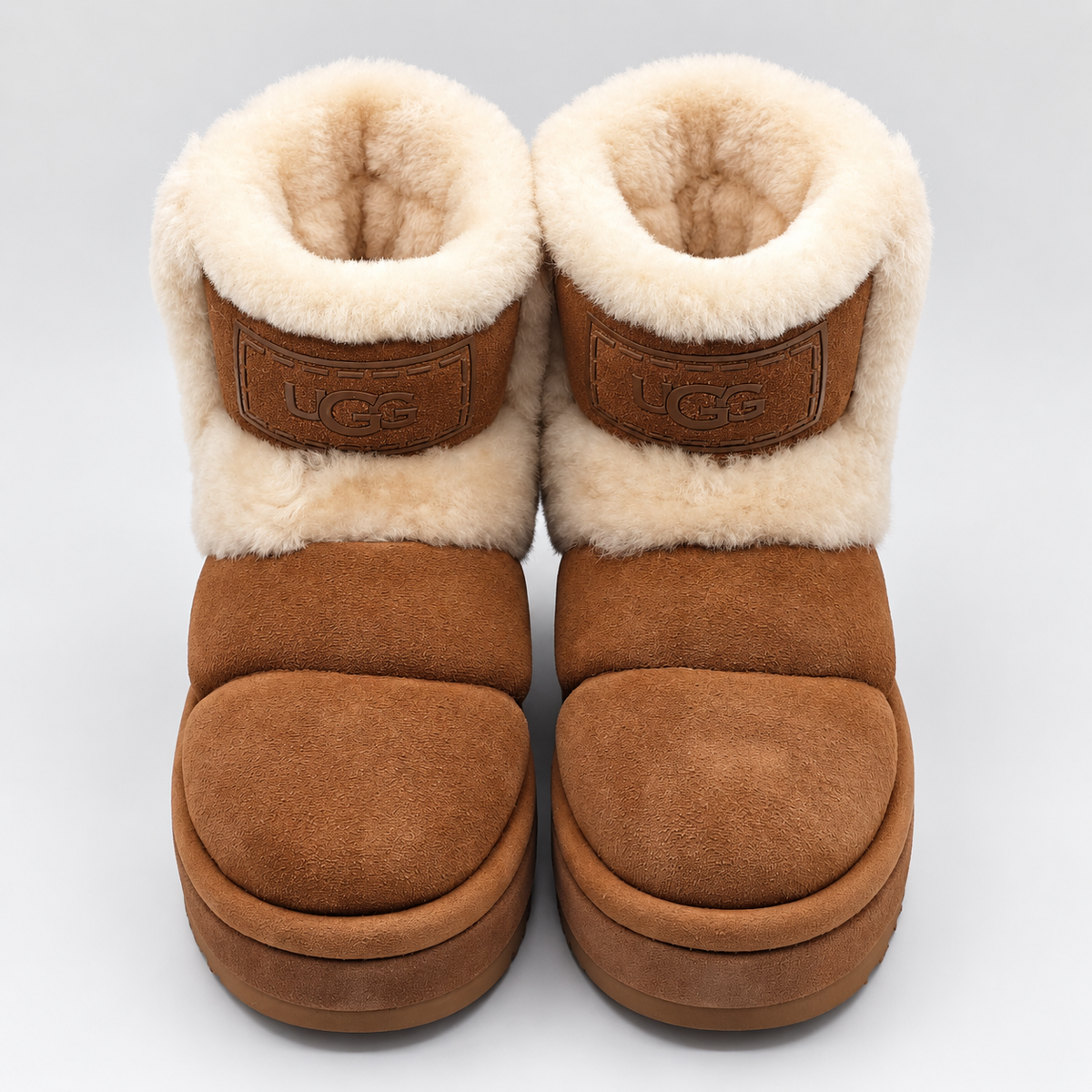 UGG Classic Chillapeak Women's Size 8 Chestnut Suede Shearling Platform Boots