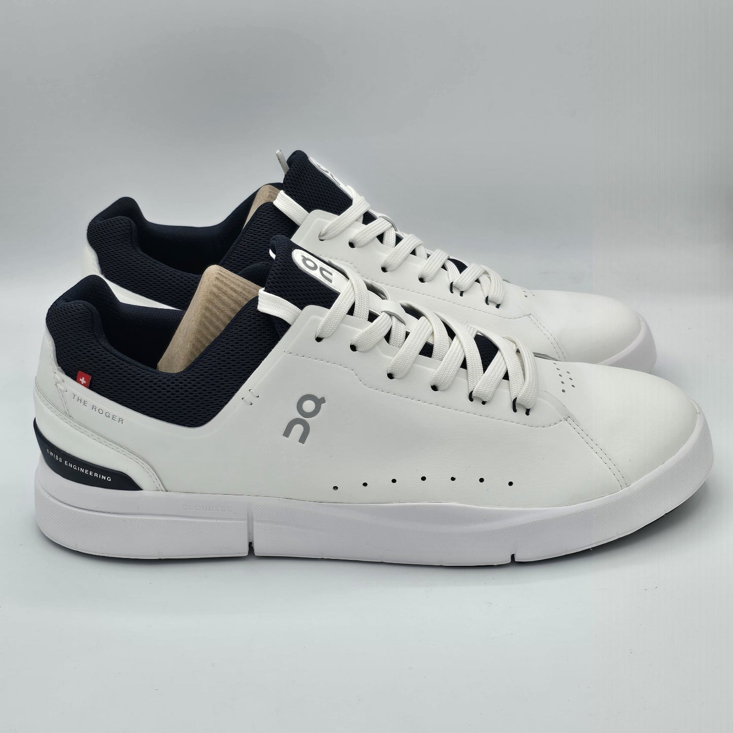 On The Roger Advantage White Midnight Tennis Sneakers 3MD10640148 Men's 12.5