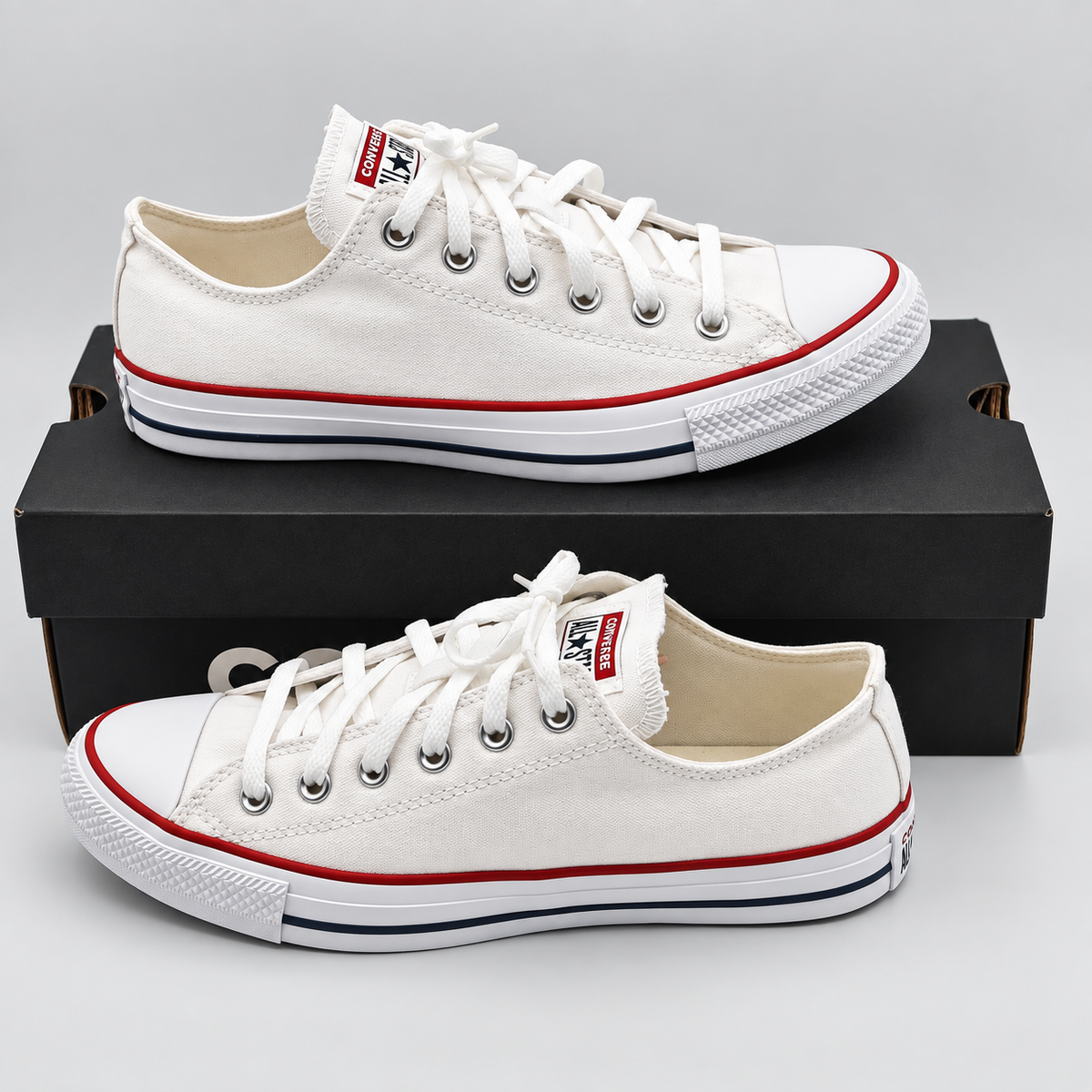 Converse Chuck Taylor All Star Men 8 White Low Top Canvas M7652C Shoes Retro