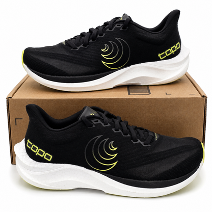 Topo Athletic Cyclone 3 Men's Size 9 Black/Lime Lightweight Road Running Shoes