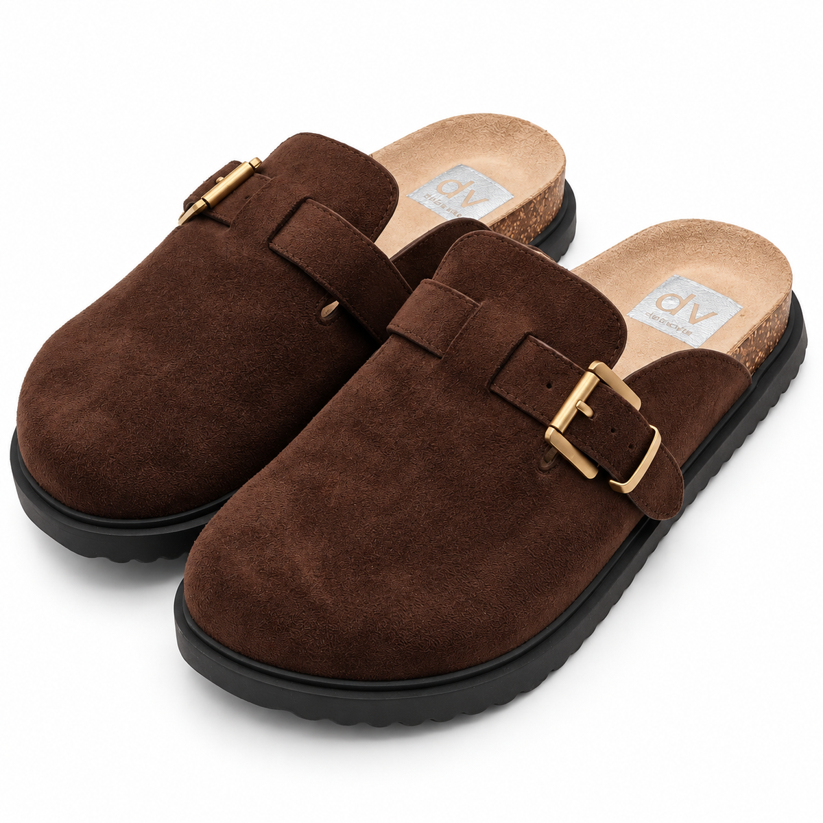 DV by Dolce Vita Yohana Women's Brown Buckle Clog Mule Slip On Pick Size