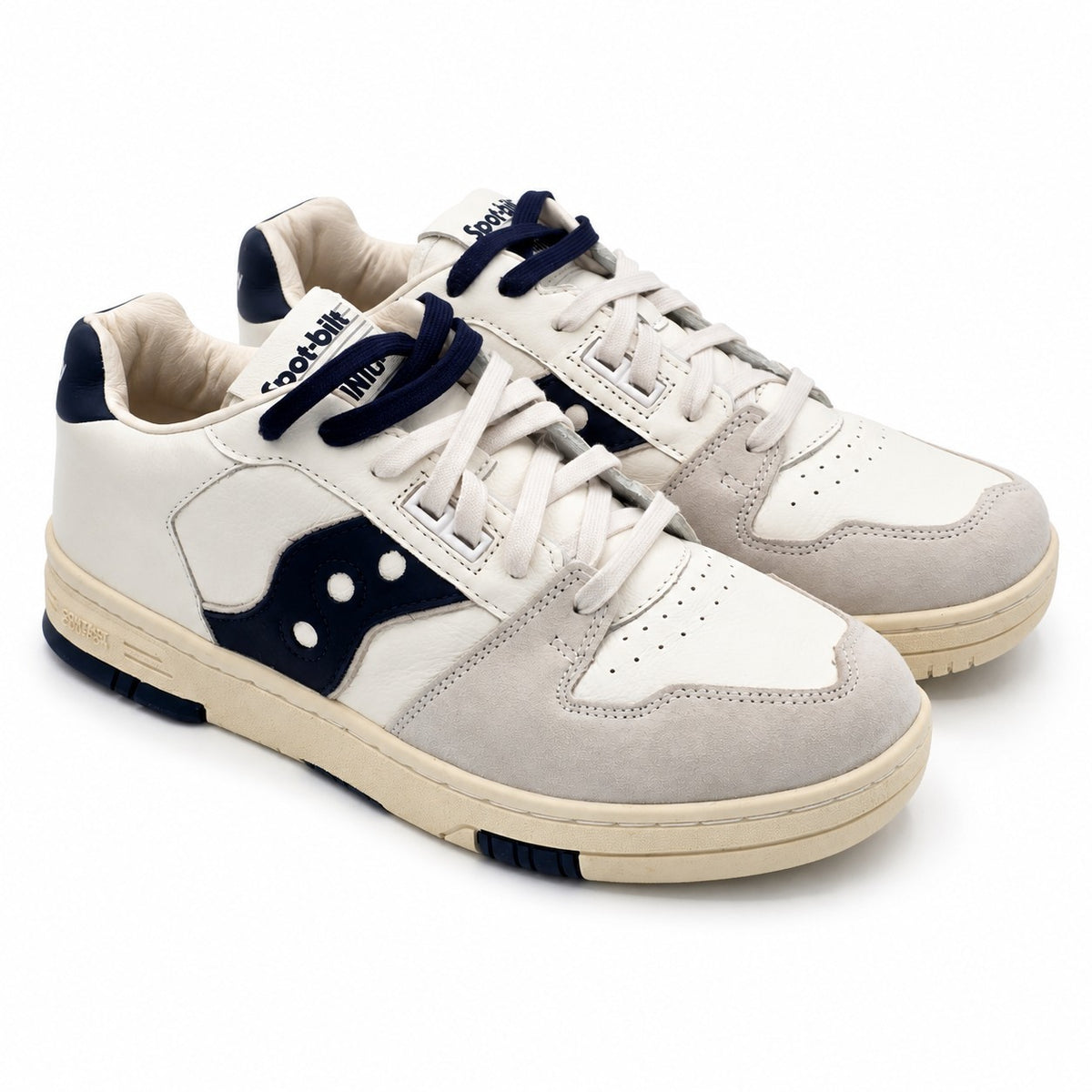 Saucony Spot-Bilt Sonic Low Men's 11 Women's 12.5 Leather Retro Sneakers Beige