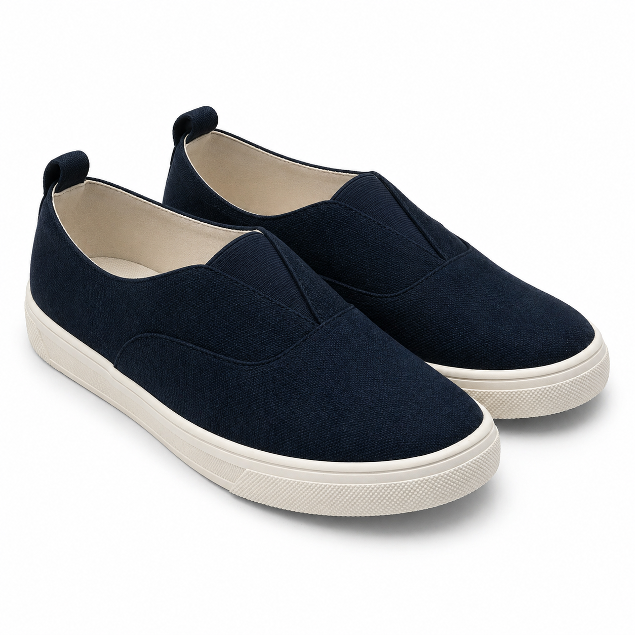 Kensie Salia Slip-On Shoes Women's Casual Comfort Knit Navy Beige Pick Size