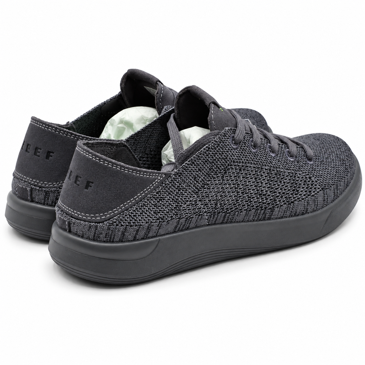REEF Swellsole Neptune Mens Sneakers Raven Gray Memory Foam CJ6018 Pick Size