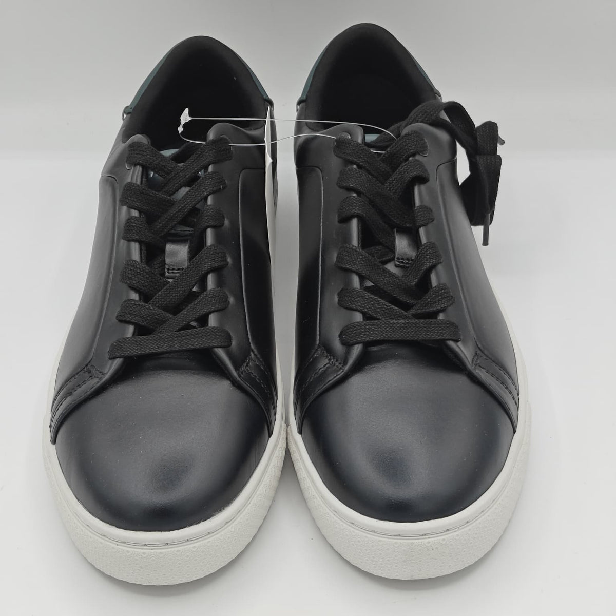 Ted Baker "Robberto" Men's Sophisticated Leather Sneaker (Black / Forest) NEW