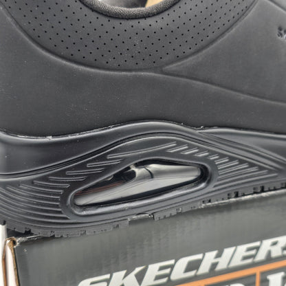 Skechers Work Relaxed Fit Uno SR Sutal Men's Black Slip-Resistant Shoes 9.5/10
