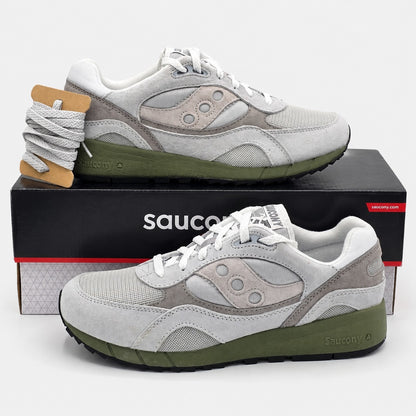 Saucony Shadow 6000 Grey Green Men's 10.5 Women's 12 Suede Sneakers S70441-81