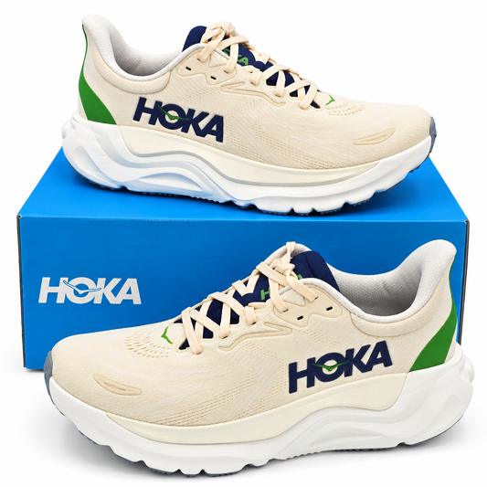 HOKA Arahi 8 Men's 10 D Alabaster Birch H-Frame Stability Road Running Shoes