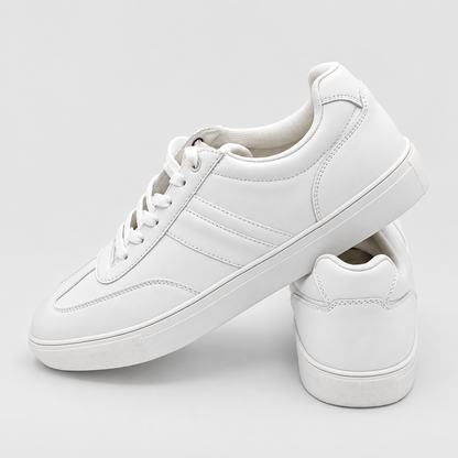 Perry Ellis Portfolio Men's White Sneakers Lace Up Low Top Casual Shoes Pick Siz