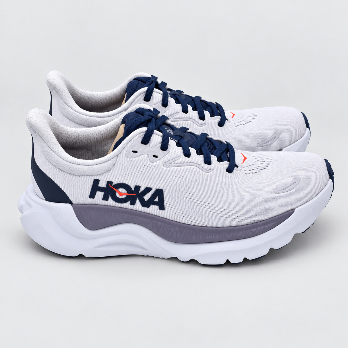 HOKA Arahi 8 Women's 7 B Starlight Glow Navy H-Frame Stability Running Shoes